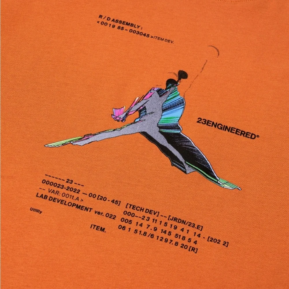 JORDAN MEN 23 ENGINEERED TEE (RUST OXIDE) SIZE MEDIUM